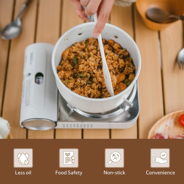قابلمه نیچرهایک سرامیکی - 1.7 لیتر Naturehike Ceramic Non-Stick Pot - CNK2450CF013 - تصویر 10