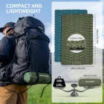 زیرانداز بادی نیچرهایک تک نفره - ضخامت 6.5 سانت - پمپ پدالی Naturehike FC01 Ultralight Single Inflatable Sleeping Pad - CNK2550WS019 - تصویر 2