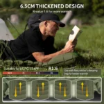 زیرانداز بادی نیچرهایک تک نفره - ضخامت 6.5 سانت - پمپ پدالی Naturehike FC01 Ultralight Single Inflatable Sleeping Pad - CNK2550WS019 - تصویر 6
