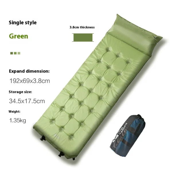 زیرانداز بادی موبی گاردن - اتومات ضخامت 3.8 سانت Mobi Garden Self Inflating Mat - MF092006 - تصویر 10