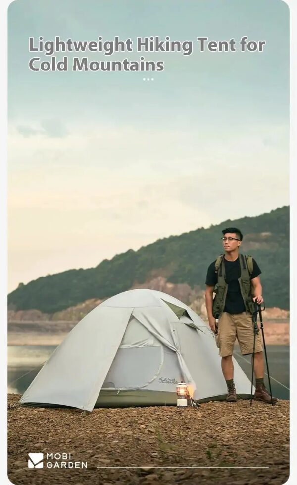 چادر موبی گاردن - 3 نفره کوهستان Mobi Garden Cold Mountain Professional Backpacking Tent - NXZQU61008 - تصویر 18