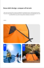 چادر موبی گاردن - 3 نفره کوهستان - گتر دار چهار فصل Mobi Garden Cold Mountain Plus Tent - NXZQU61018 - تصویر 18