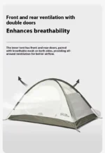 چادر موبی گاردن - 3 نفره کوهستان - گتر دار چهار فصل Mobi Garden Cold Mountain Plus Tent - NXZQU61018 - تصویر 24