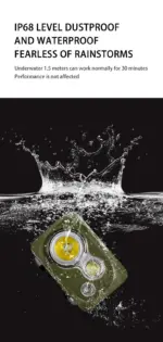 هدلامپ نیچرهایک - 300 لومن Naturehike High-strength waterproof headlamp - CNK2300DQ016 - تصویر 7