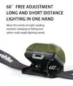 هدلامپ نیچرهایک - 300 لومن Naturehike High-strength waterproof headlamp - CNK2300DQ016 - تصویر 12
