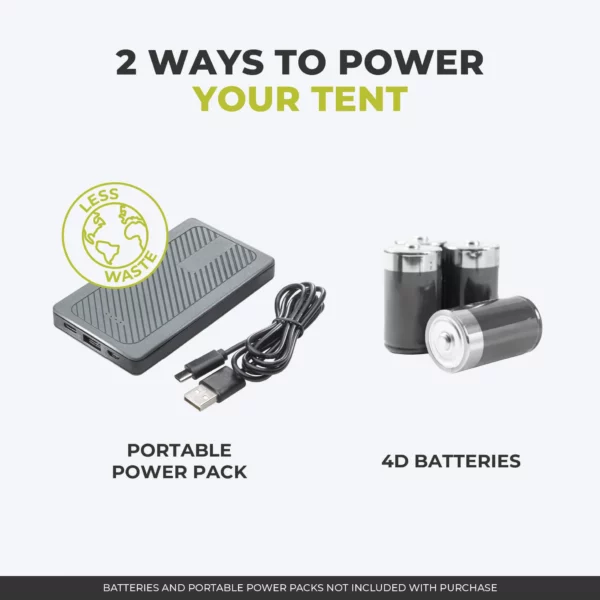 چادر اتومات کر - 12 نفره کمپینگ چراغ دار Core 12 Person Lighted Instant Cabin Tent - تصویر 7