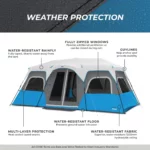 چادر اتومات کر - 12 نفره چراغ دار کمپینگ Core 12 Person Lighted Instant Cabin Tent - تصویر 9