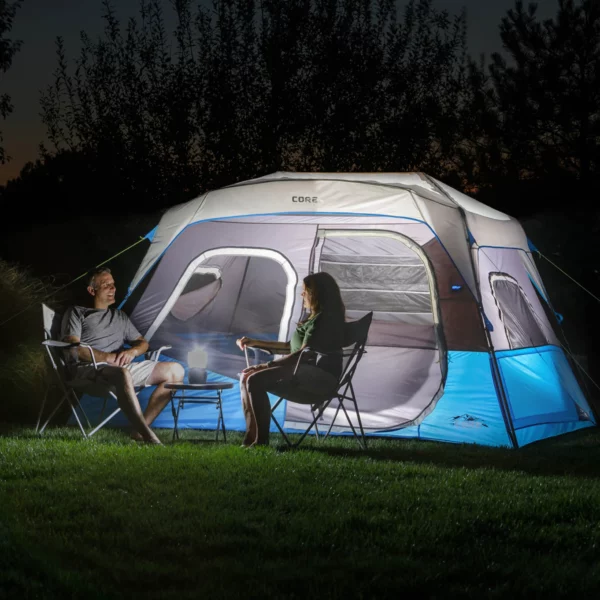 چادر اتومات کر - 6 نفره کمپینگ چراغ دار Core 6 Person Lighted Instant Cabin Tent - تصویر 2
