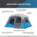چادر اتومات کر - 6 نفره چراغ دار کمپینگ Core 6 Person Lighted Instant Cabin Tent - تصویر 9