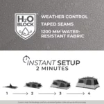 چادر اتومات کر - 9 نفره دو پوش کمپینگ Core 9 Person Instant Cabin Tent with Full Rainfly - تصویر 6