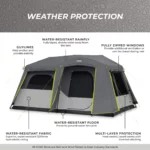 چادر اتومات کر - 9 نفره دو پوش کمپینگ Core 9 Person Instant Cabin Tent with Full Rainfly - تصویر 7