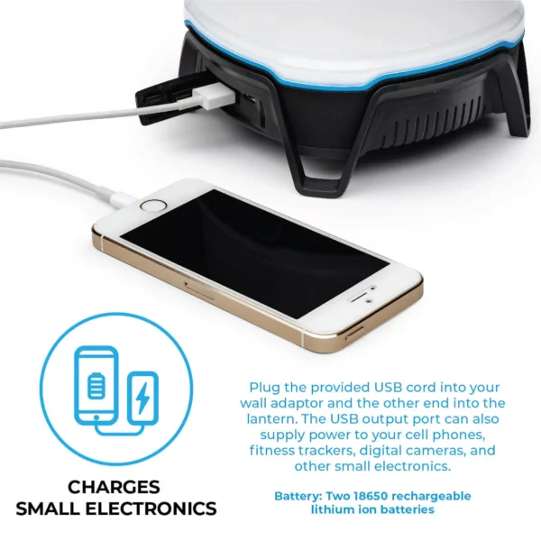 چراغ کمپینگ شارژی کر - 1250 لومن با اسپیکر بلوتوث Core 1250 Lumen Rechargeable Lantern with Bluetooth Speaker - تصویر 6