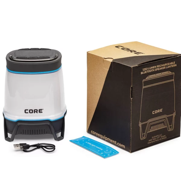 چراغ کمپینگ شارژی کر - 1250 لومن با اسپیکر بلوتوث Core 1250 Lumen Rechargeable Lantern with Bluetooth Speaker - تصویر 10