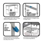 میز کمپینگ کر - 4 فوت Core 4 Foot Tailgating Table - تصویر 7