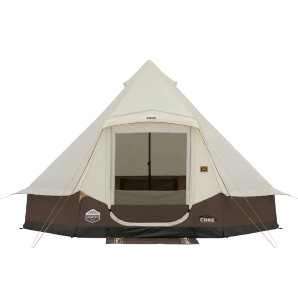 چادر سرخپوستی کر - 6 نفره کمپینگ چراغ دار Core 6 Person Lighted Bell Tent - تصویر 9
