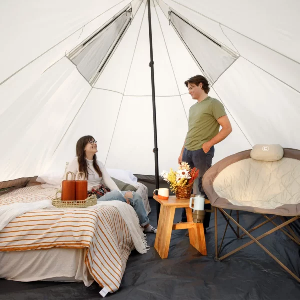 چادر سرخپوستی کر - 6 نفره کمپینگ چراغ دار Core 6 Person Lighted Bell Tent - تصویر 2