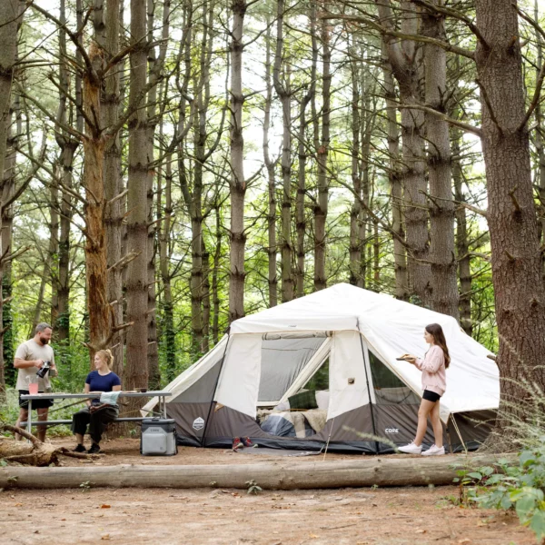 چادر اتومات کر سرخپوستی - 10 نفره کمپینگ چراغ دار Core 10 Person Lighted Instant Pyramid Tent - تصویر 3