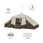 چادر اتومات کر سرخپوستی - 10 نفره کمپینگ چراغ دار Core 10 Person Lighted Instant Pyramid Tent - تصویر 4