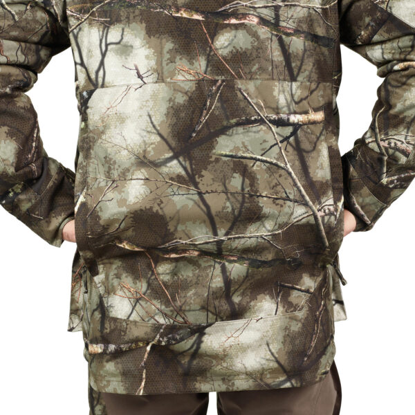 کاپشن شکار سولوگناک طرح استتار - با ژاکت (پیش خرید) Solognac Warm Waterproof 500 3-in-1 Treemetic Hunting Jacket - 100 - تصویر 12