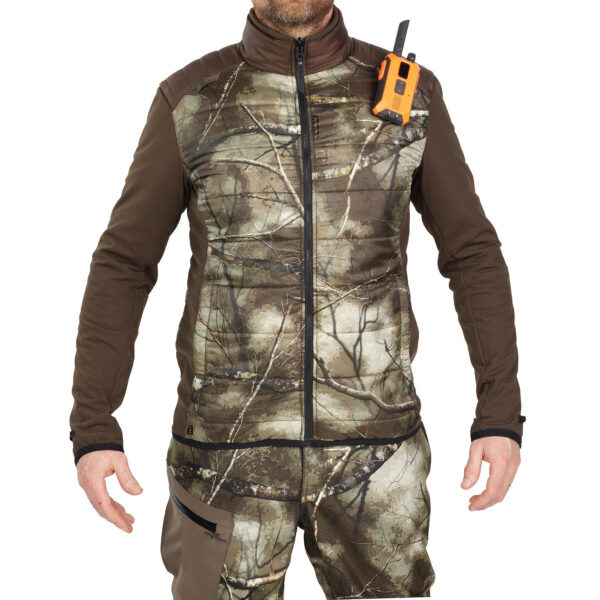کاپشن شکار سولوگناک طرح استتار - با ژاکت (پیش خرید) Solognac Warm Waterproof 500 3-in-1 Treemetic Hunting Jacket - 100 - تصویر 16