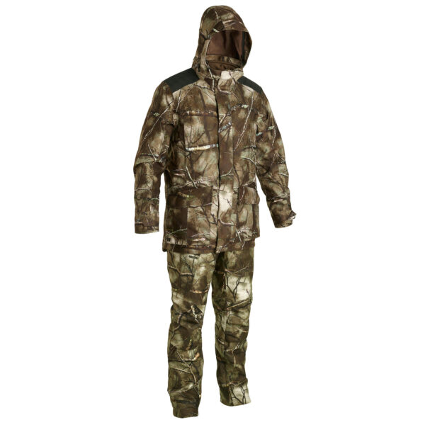 کاپشن شکار سولوگناک طرح استتار - با ژاکت (پیش خرید) Solognac Warm Waterproof 500 3-in-1 Treemetic Hunting Jacket - 100 - تصویر 19