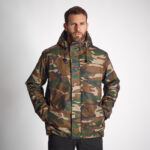 کاپشن شکار سولوگناک طرح جنگل (پیش خرید) Solognac Warm Waterproof Jacket 100 Camo Woodland - تصویر 4