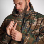 کاپشن شکار سولوگناک طرح جنگل (پیش خرید) Solognac Warm Waterproof Jacket 100 Camo Woodland - تصویر 2