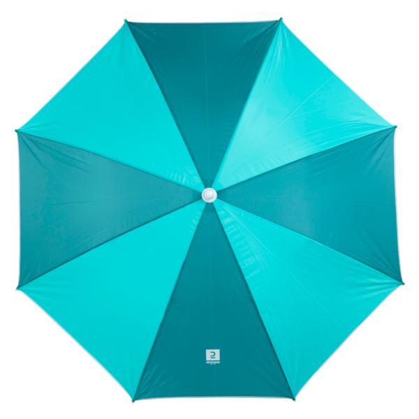 سایبان ساحلی دکتلون - 2 نفره Decathlon Beach umbrella paruv 160 upf 50+ 2 places - blue green - تصویر 3