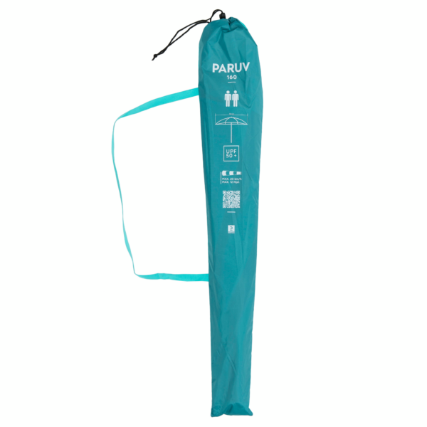 سایبان ساحلی دکتلون - 2 نفره Decathlon Beach umbrella paruv 160 upf 50+ 2 places - blue green - تصویر 7