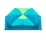 سایبان ساحلی دکتلون - 3 نفره Decathlon Parasol Abrottle solar beach Iwiko 180 blue yellow UPF50+ 3 places - تصویر 5