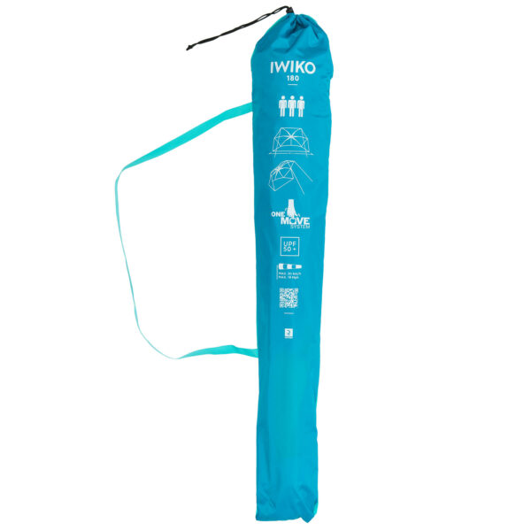 سایبان ساحلی دکتلون - 3 نفره Decathlon Parasol Abrottle solar beach Iwiko 180 blue yellow UPF50+ 3 places - تصویر 7