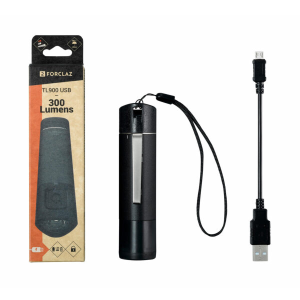 چراغ قوه شارژی فورکلاز - 300 لومن Forclaz Rechargeable flashlight - 300 lumens - tl900 - تصویر 4