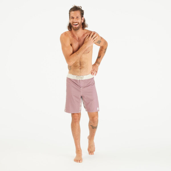 مایو موج سواری دکتلون Decathlon Male Long 19" Sea Shorts/ Boardshort - Pink - 500 ARCH ESAWIRA - تصویر 2