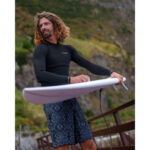 مایو موج سواری دکتلون Decathlon Male Long 19" Sea Shorts/ Boardshort - Black - 900 ITZBLACK - تصویر 8