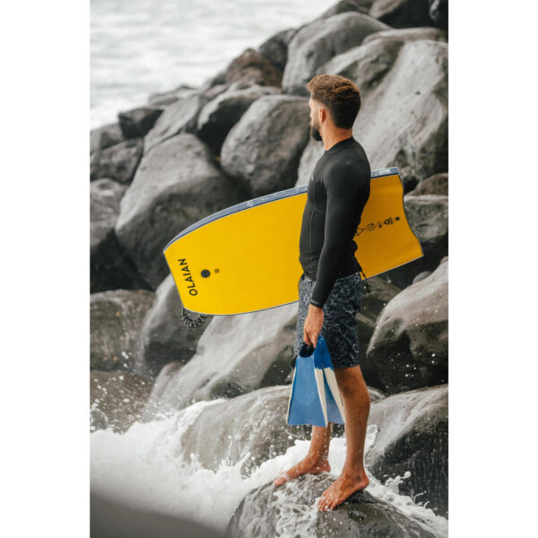 مایو موج سواری دکتلون Decathlon Male Long 19" Sea Shorts/ Boardshort - Black - 900 ITZBLACK - تصویر 12