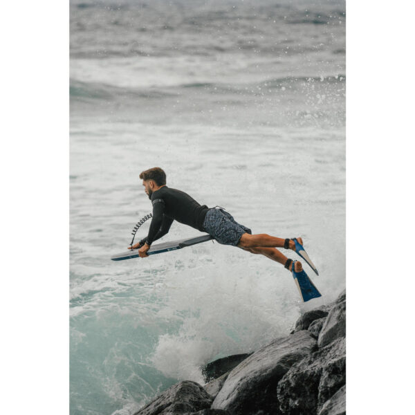 مایو موج سواری دکتلون Decathlon Male Long 19" Sea Shorts/ Boardshort - Black - 900 ITZBLACK - تصویر 13