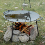 تابه چدنی نیچرهایک - تابه گریل/ ساج بزرگ NatureHike Large baking pan - Round 32*60 Cm - NH20SK003 - تصویر 3