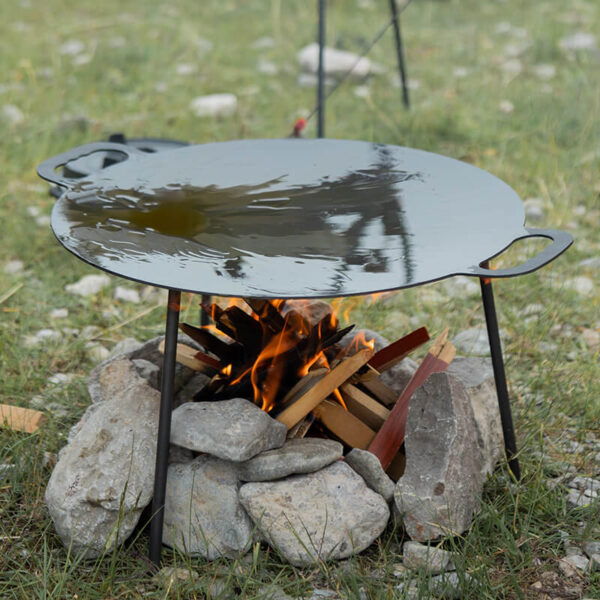 تابه چدنی نیچرهایک - تابه گریل/ ساج بزرگ NatureHike Large baking pan - Round 32*60 Cm - NH20SK003 - تصویر 3