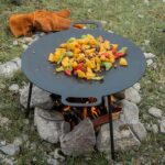 تابه چدنی نیچرهایک - تابه گریل/ ساج بزرگ NatureHike Large baking pan - Round 32*60 Cm - NH20SK003 - تصویر 9