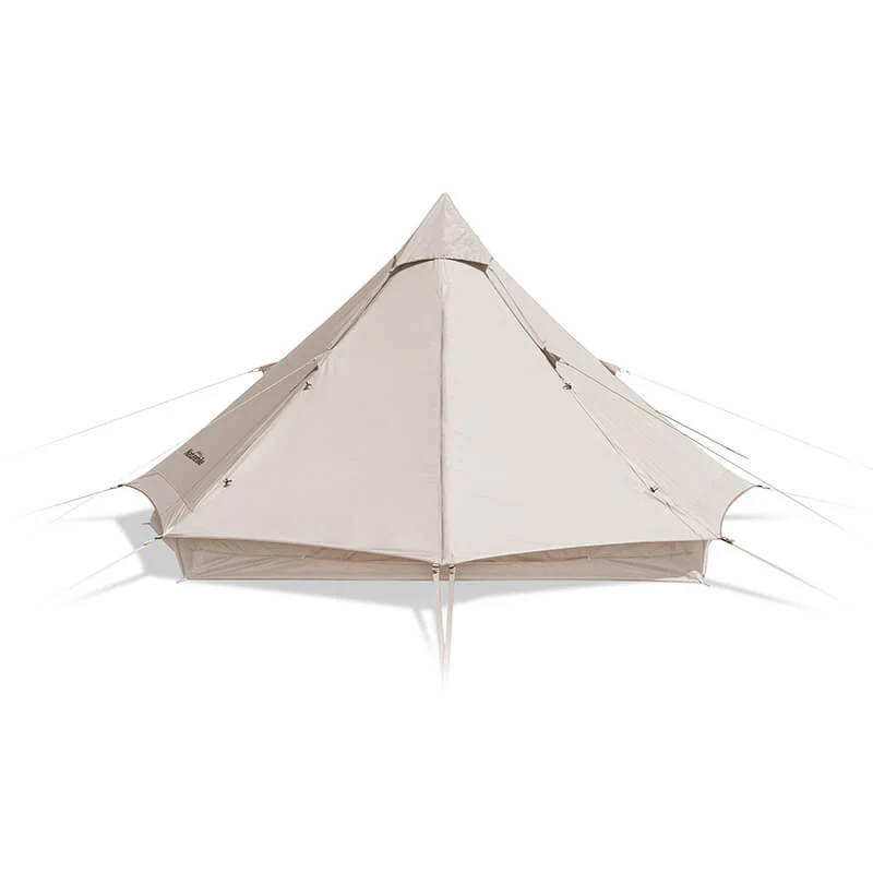 sanicamping-NH20ZP004-01 چادر سرخپوستی نیچرهایک چهار فصل – 3 تا 6 نفره – هشت ضلعی Naturehike Brighten 6.4 Cotton Pyramid 4 Season Tent - NH20ZP004 - تصویر 1