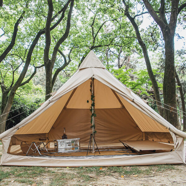 چادر سرخپوستی نیچرهایک چهار فصل – 3 تا 6 نفره – هشت ضلعی Naturehike Brighten 6.4 Cotton Pyramid 4 Season Tent - NH20ZP004 - تصویر 2