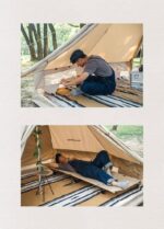 چادر سرخپوستی نیچرهایک چهار فصل – 3 تا 6 نفره – هشت ضلعی Naturehike Brighten 6.4 Cotton Pyramid 4 Season Tent - NH20ZP004 - تصویر 10