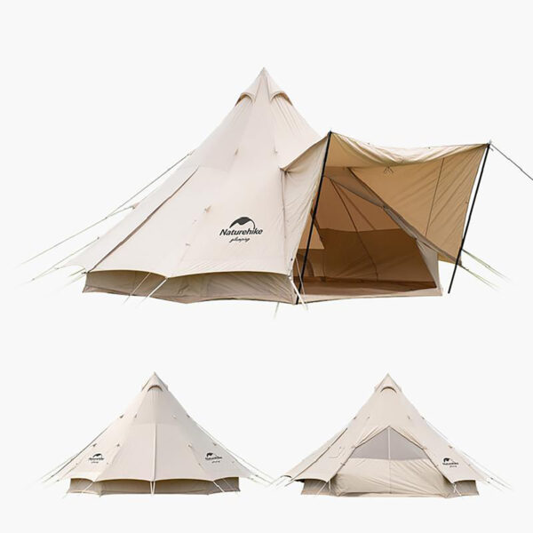 چادر سرخپوستی نیچرهایک – مناسب 10 نفر – هشت ضلعی Naturehike Brighten 20 Cotton Pyramid Tent - NH20ZP012 - تصویر 3
