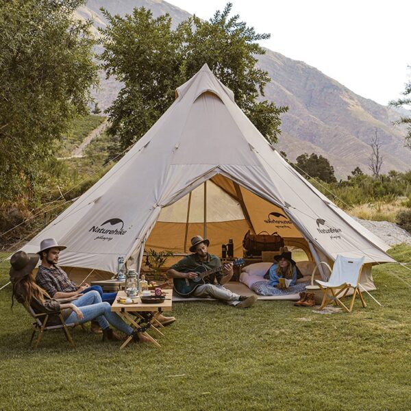 چادر سرخپوستی نیچرهایک – مناسب 10 نفر – هشت ضلعی Naturehike Brighten 20 Cotton Pyramid Tent - NH20ZP012 - تصویر 4
