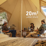 چادر سرخپوستی نیچرهایک – مناسب 10 نفر – هشت ضلعی Naturehike Brighten 20 Cotton Pyramid Tent - NH20ZP012 - تصویر 5