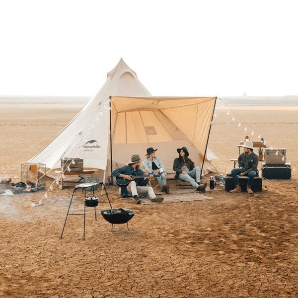چادر سرخپوستی نیچرهایک – مناسب 10 نفر – هشت ضلعی Naturehike Brighten 20 Cotton Pyramid Tent - NH20ZP012 - تصویر 6