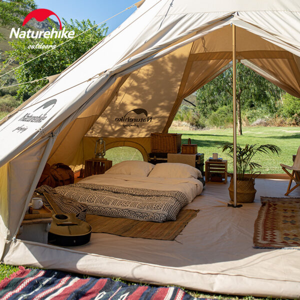 چادر سرخپوستی نیچرهایک – مناسب 10 نفر – هشت ضلعی Naturehike Brighten 20 Cotton Pyramid Tent - NH20ZP012 - تصویر 8