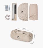 چادر سرخپوستی نیچرهایک – مناسب 10 نفر – هشت ضلعی Naturehike Brighten 20 Cotton Pyramid Tent - NH20ZP012 - تصویر 12