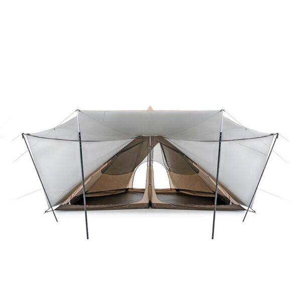 چادر سرخپوستی نیچرهایک – 3 تا 4 نفره – شش ضلعی Naturehike Hexaonal Pyramid Tent Ranch 4 - NH20ZP013 - تصویر 15