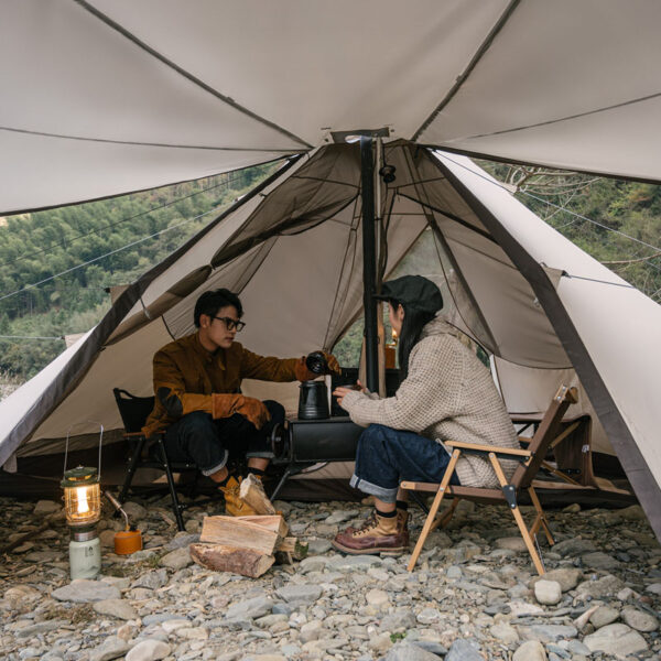 چادر سرخپوستی نیچرهایک – 5 تا 8 نفره – هشت ضلعی Naturehike Octagonal Pyramid Tent - NH20ZP014 - تصویر 9